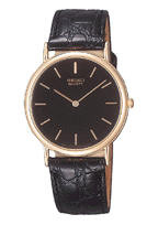 Bracelet de montre Seiko SFP048J1 / 7N00-8A00 / ZPA81K Cuir Noir 18mm