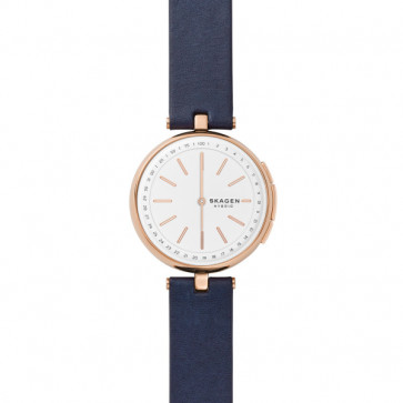 Bracelet de montre Skagen SKT1412 Cuir Bleu 4mm