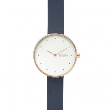 Bracelet de montre Skagen SKW2810 Cuir Bleu 16mm
