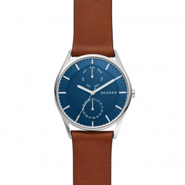 Bracelet de montre Skagen SKW6449 Cuir Cognac 22mm