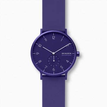 Bracelet de montre Skagen SKW6542 Silicone Pourpre 20mm