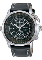 Bracelet de montre 7T62-0HM0 / SNAB73P1 / 4LP5JB Cuir Noir 24mm