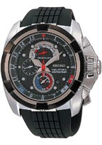 Bracelet de montre Seiko SPC007P1 / 7T84 0AA0 Caoutchouc Noir 26mm