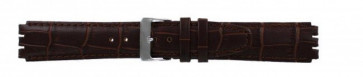 Bracelet de montre Swatch (alt.) 21414.27 Cuir Brun 17mm
