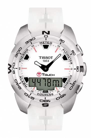 Bracelet de montre Tissot T0134201701100A / T610027566 Caoutchouc Blanc 21mm