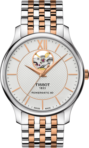 Bracelet de montre Tissot T0639072203801A / T063907 / T605043232 Acier inoxydable Bicolore