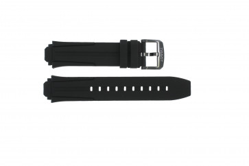 Bracelet de montre Tissot T111.417.37.441.03 / T603042129 Silicone Noir 18mm