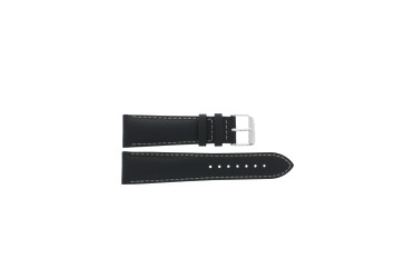 Bracelet de montre Tissot V8 Chrono Quartz / T0394171605702B / T600028731 Cuir Noir 22mm