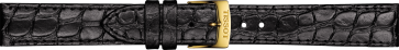 Bracelet de montre Tissot T600041796.T109210 Cuir Noir 15mm