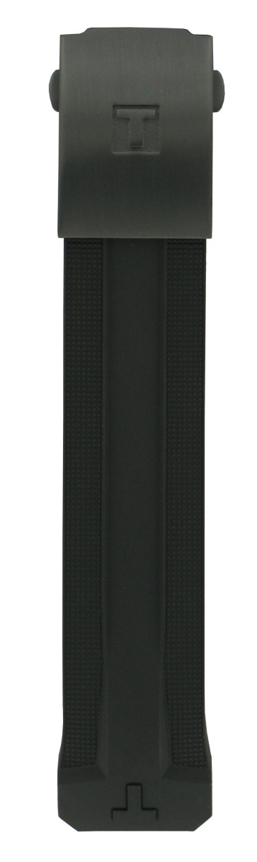 Bracelet de montre Tissot T0914204720700A / T603036454 Caoutchouc Noir 22mm