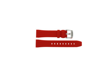 Bracelet de montre Tissot PRC200 / T1144171703701A / T603045012 Caoutchouc Rouge 20mm