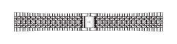 Bracelet de montre Tissot T605039687 Acier 21mm