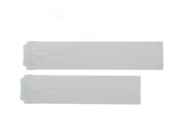 Bracelet de montre Montre intelligente Tissot T33785888A / T610020042 Silicone Blanc 20mm