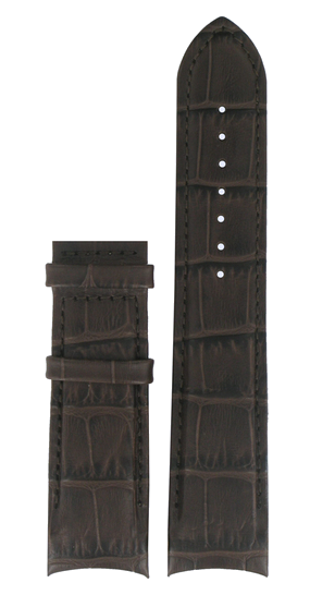 Bracelet de montre Tissot T035410 / T0354101603100A / T610028596 Cuir Brun 22mm