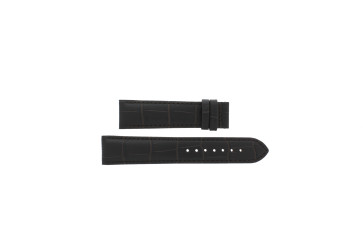 Tissot bracelet de montre T063.610.36.038.00 Cuir Brun foncé 20mm + coutures brunes