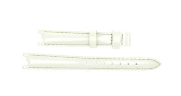Bracelet de montre Tissot T0942101611101A / T610036541 Cuir Blanc 12mm