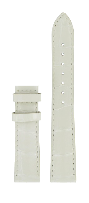 Bracelet de montre Tissot T610036799 Cuir Blanc