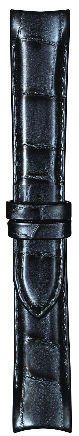 Bracelet de montre Tissot T610038036 / T0352071606100B Cuir Gris anthracite