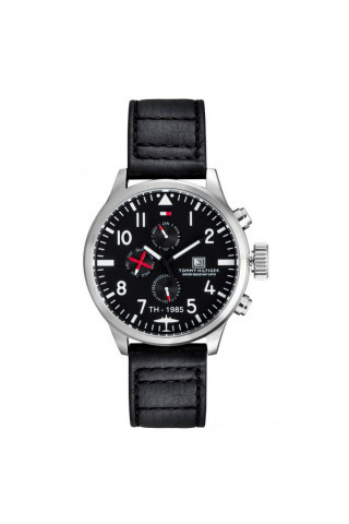 Bracelet de montre Tommy Hilfiger TH-102-1-14-0878 Cuir Noir 20mm