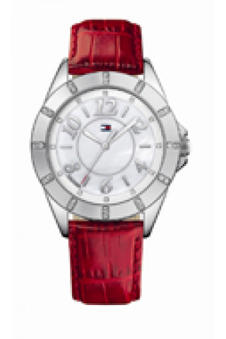 Bracelet de montre Tommy Hilfiger 1781031 / 1781038 / TH679301240 / TH-132-3-14-1004S Cuir Rouge 20mm