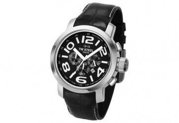 Bracelet de montre TW Steel TWB110L Cuir Noir 22mm