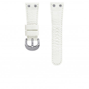 Bracelet de montre TW Steel TWB78 Cuir Blanc 26mm