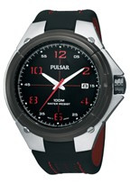 Bracelet de montre Pulsar VX42-X283-PXH797X1 Cuir Noir