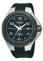 Bracelet de montre Pulsar VX42-X283-PXH799X1 Cuir Noir