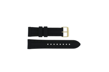 Bracelet de montre Guess W0798G3 / Jet Men s Sport Caoutchouc Noir 22mm