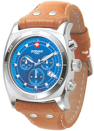 Bracelet de montre Zodiac ZO7012 Cuir Cognac