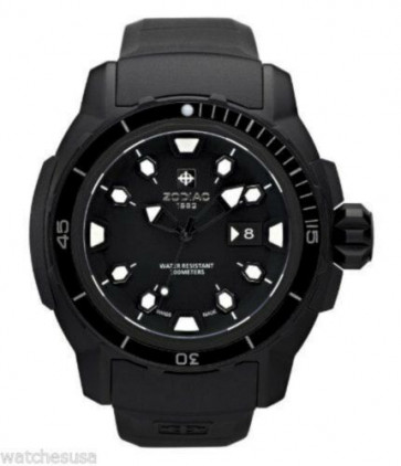 Bracelet de montre Zodiac ZO8605 Caoutchouc Noir
