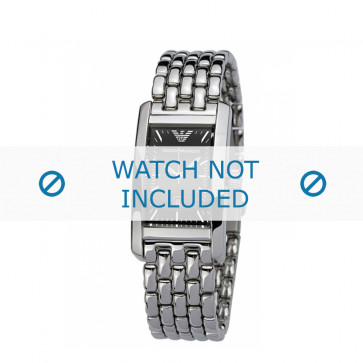 Armani bracelet de montre AR-0115 Métal Argent 14mm 