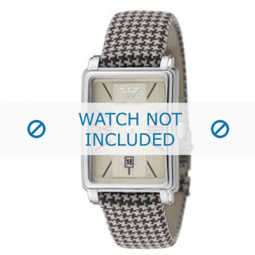 Armani bracelet de montre AR-0135 Textile Brun 20mm 