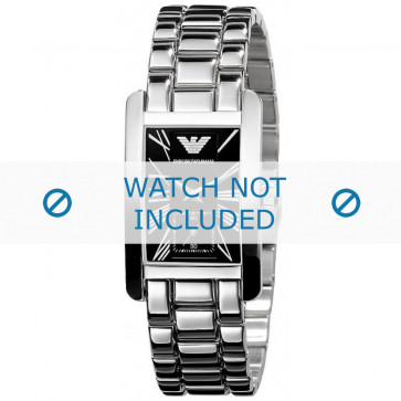 Armani bracelet de montre AR-0157 Métal Argent 18mm 