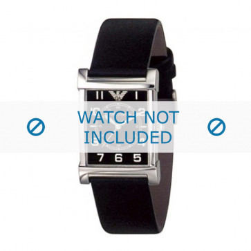 Armani bracelet de montre AR-0209XL Cuir Noir 20mm 