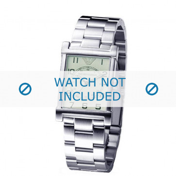 Armani bracelet de montre AR-0216 Métal Argent 20mm 