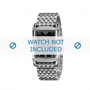 Armani bracelet de montre AR-0299 Métal Argent 22mm 