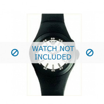 Armani bracelet de montre AR-1103 En caoutchouc Noir 14mm 