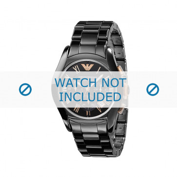 Armani bracelet de montre AR1410 Céramique Noir 22mm