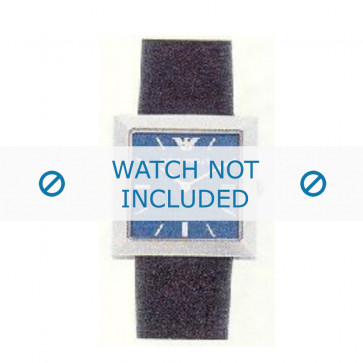 Bracelet de montre Armani AR2100 / AR2101 / AR2104 / AR2300 / AR2304 / AR3111 Cuir Noir 22mm