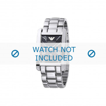 Bracelet de montre Armani AR0156 Acier inoxydable Acier 22mm