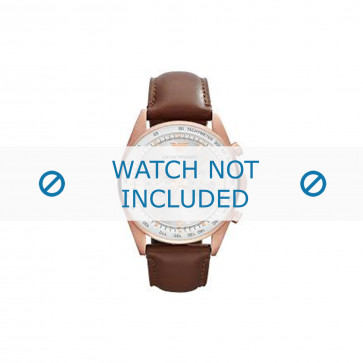 Bracelet de montre Armani AR5995 Cuir Brun 23mm