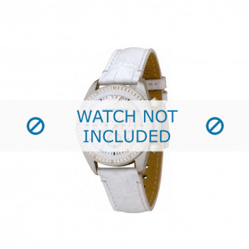 Armani bracelet de montre AR-5664 Cuir Blanc 20mm 