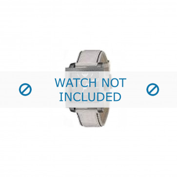 Armani bracelet de montre AR-5811 Cuir Blanc 24mm 