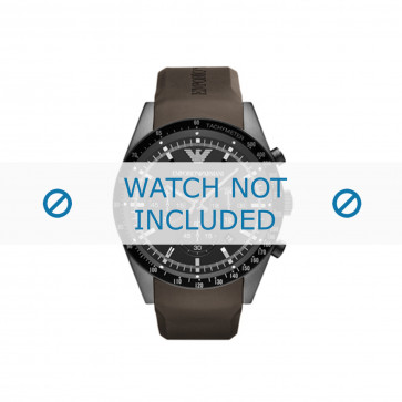 Armani bracelet de montre AR5986 Silicone Brun 24mm