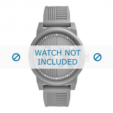 Armani bracelet de montre AX1452 Caoutchouc Gris 22mm