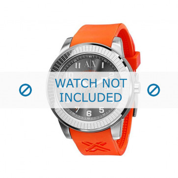 Armani bracelet de montre AX-1073 En caoutchouc Orange