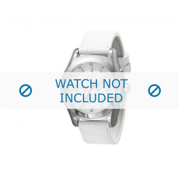 Armani bracelet de montre AX-2071 Cuir Blanc 22mm 