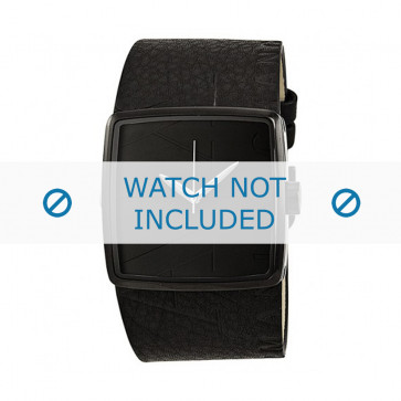 Armani bracelet de montre AX-6002 Cuir Noir 35mm 