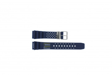 Bracelet de montre Universel S285 Caoutchouc Bleu 20mm